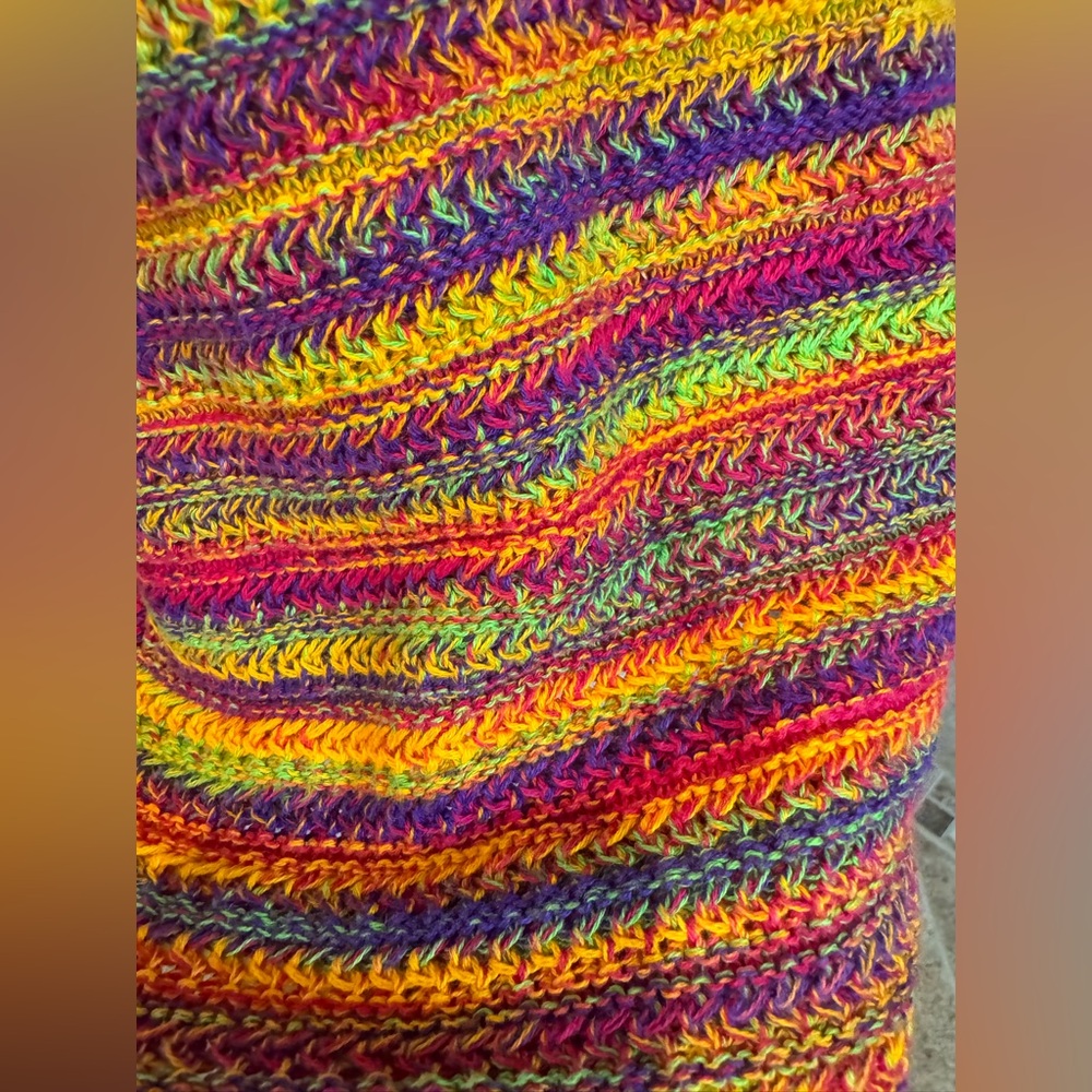 Multicolor Striped Women's Sweater Tank - Picture 4 of 6